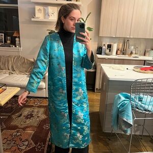 Free People Blue Women's long jacket